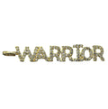 Private label Cz Micro Pave Warrior charm, silver-toned jewelry charm with sparkling cubic zirconia accents.