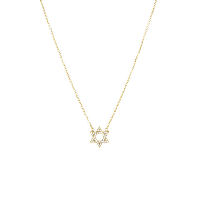 Cz star of david necklace