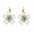 Cathie Nilson Daisy Earring featuring a delicate flower design, gold-toned metal with intricate petal details.
