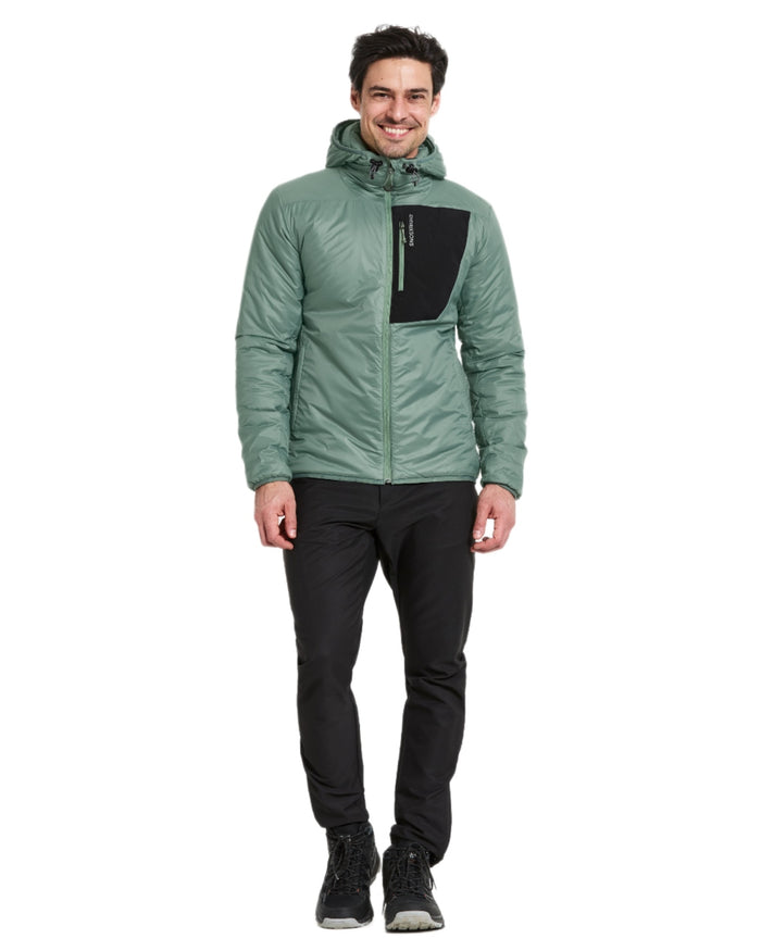 Dark-Moss coloured Didriksons Mens Sander Jacket on white background #colour_dark-moss