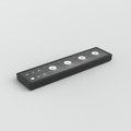 Digital Buttons slim control interface for retail fixture integration