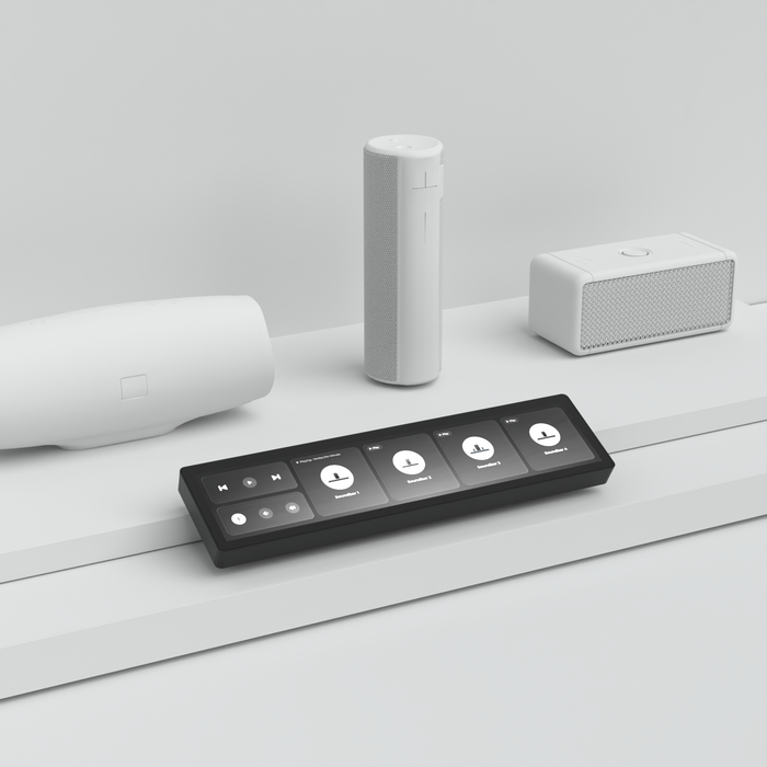 Digital Buttons slim control interface for retail fixture integration