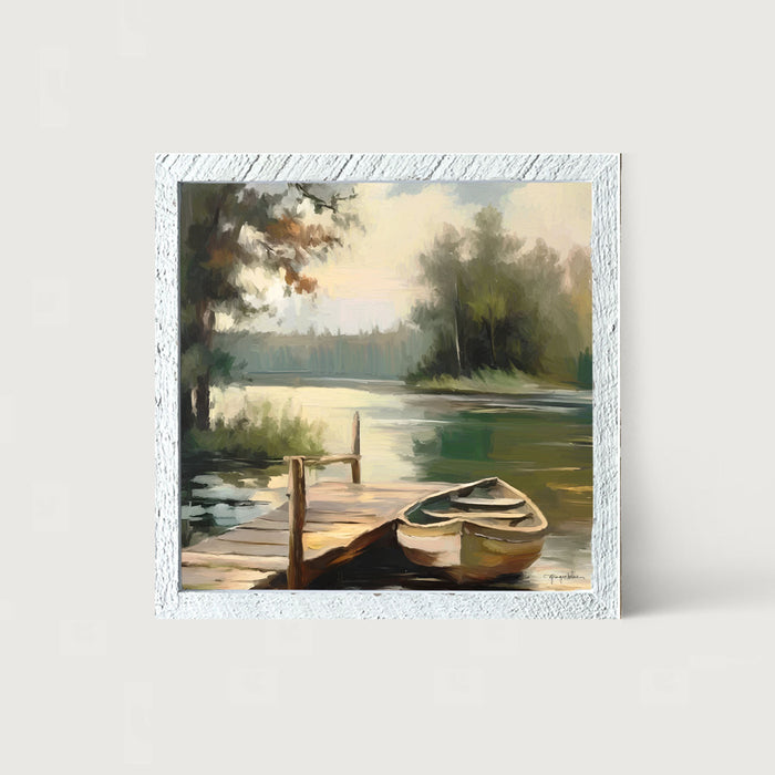 Dockside View - Framed art