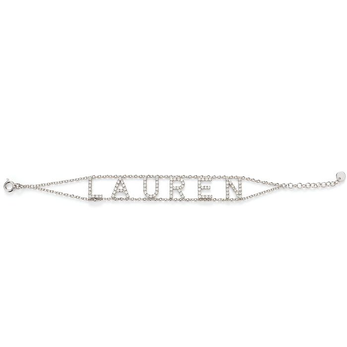 Double Chain Custom Name Bracelet