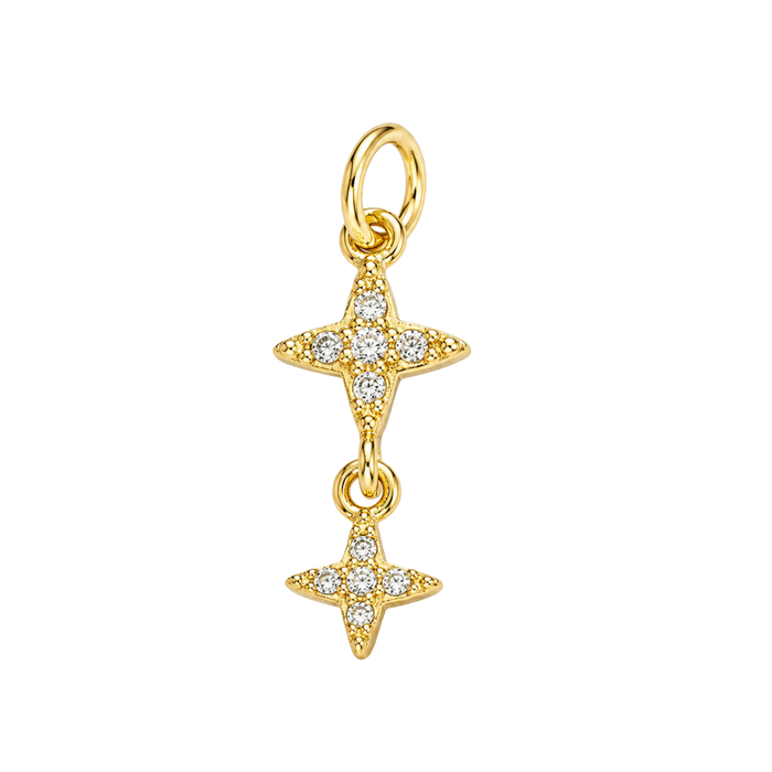 Double Star Dangle Charm