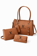 Elegant 3-Piece Brown Handbag Set - Nishat Creative Store