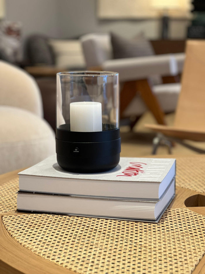 Emma Candle Holder in Black with Black Detail by Edlvarm - MONC XIII