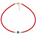 Evil Eye Beaded Necklace