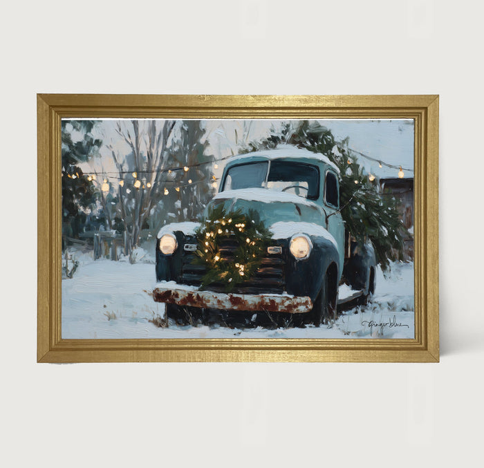 Farm Truck at Christmas Time
