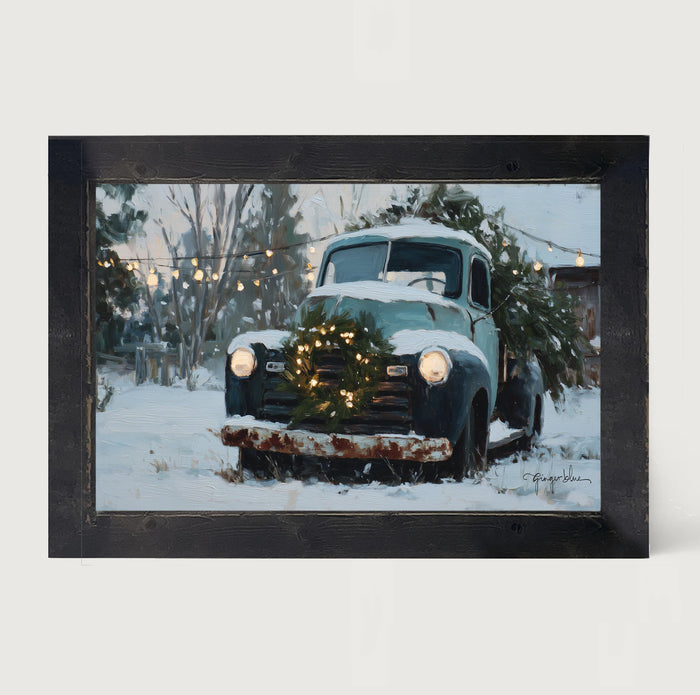 Farm Truck at Christmas Time