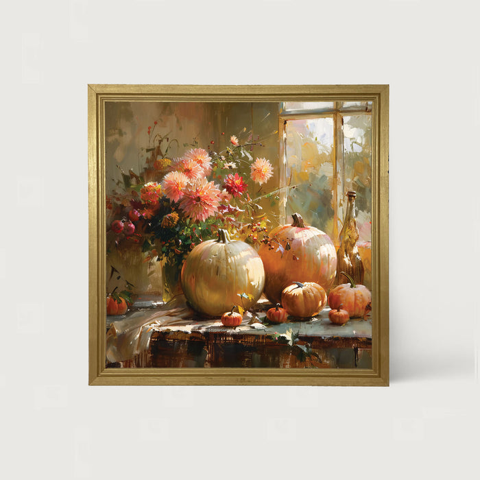 Farm Window Pumpkins - Framed Art