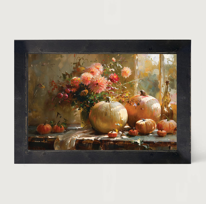 Farm Window Pumpkins - Framed Art