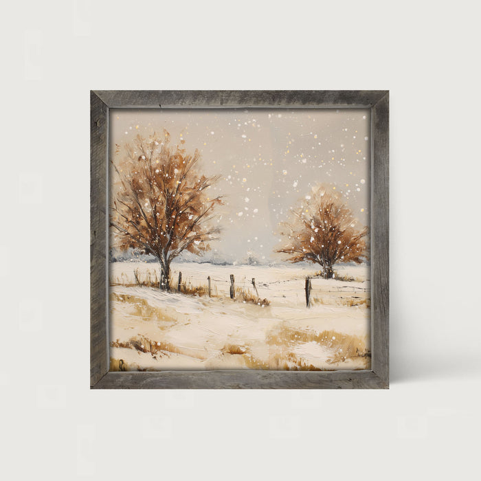 Fenceline Snowfall