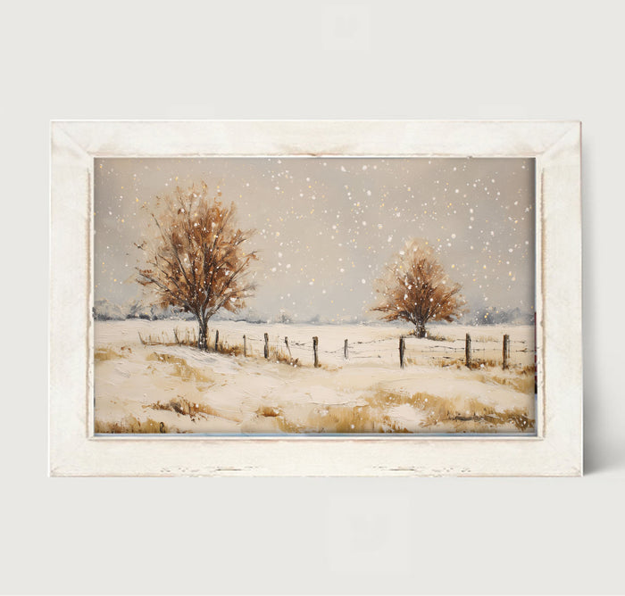 Fenceline Snowfall