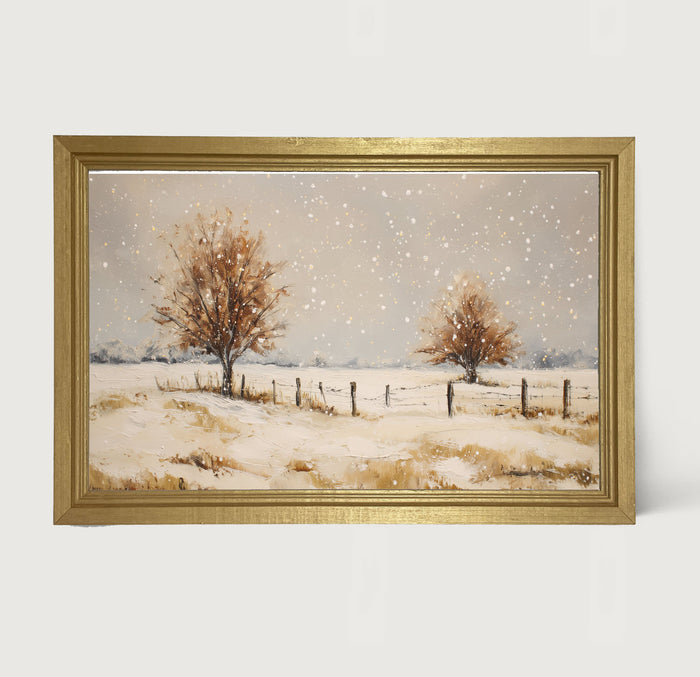 Fenceline Snowfall