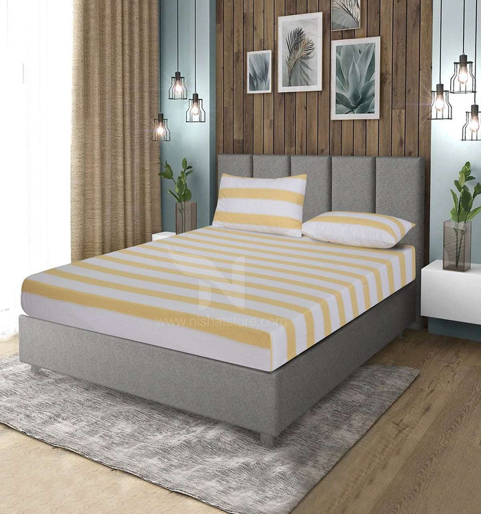 Fitted Double Bed Sheet DS 398 - Nishat Creative Store