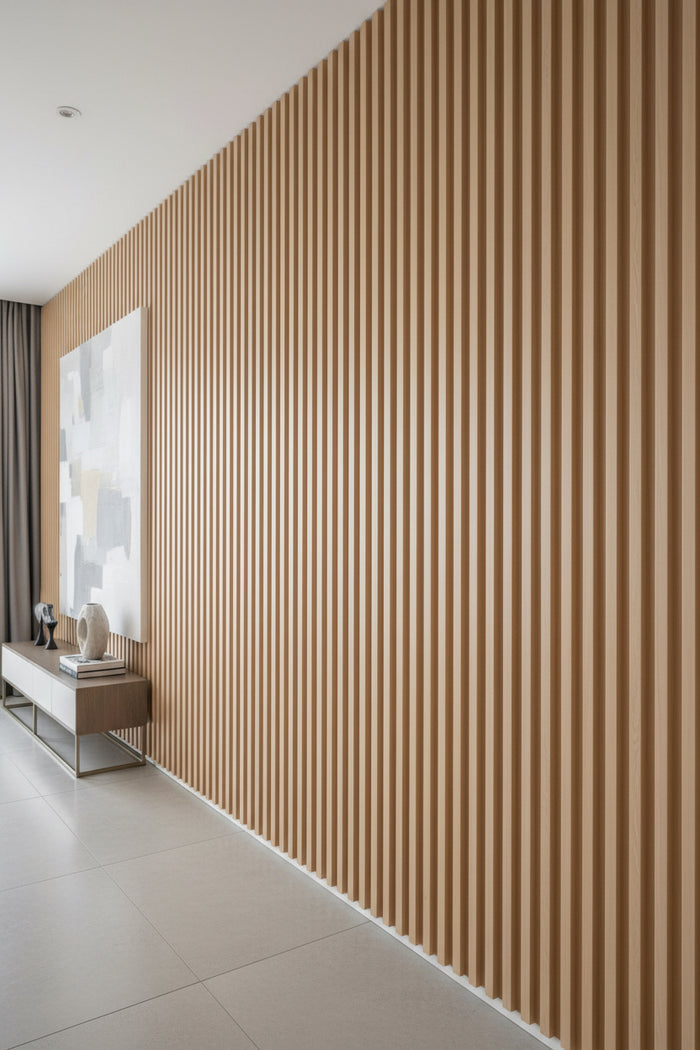 Fluted Panels 150x3000mm WPC Slated Wall Panel - Wooden