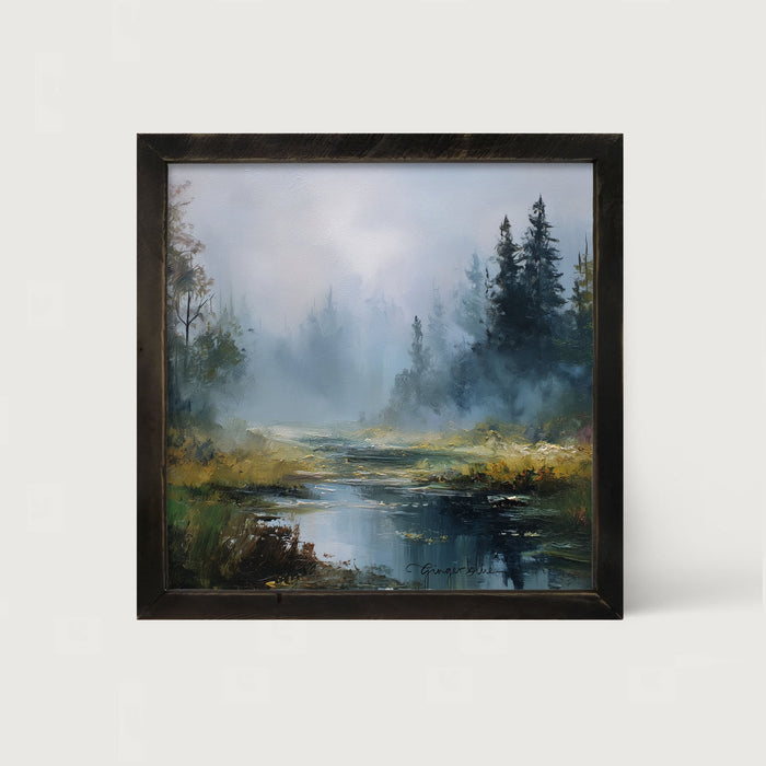Foggy Forest Stream
