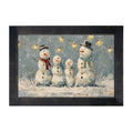 Four Snowmen - Framed Art