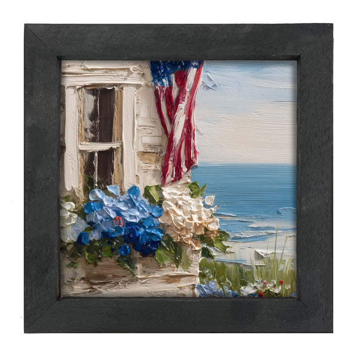 Fourth of July at the Beach House - Framed Art
