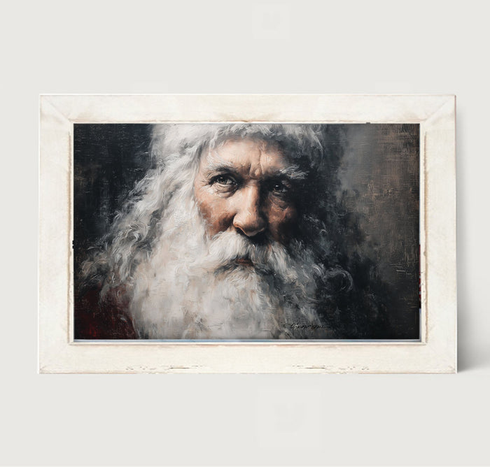 Gazing Santa - Framed Art
