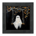 Ghost on a swing - Framed art