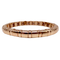 Golden slimmed single bracelet by la lumiere ny, featuring a sleek design and polished finish.