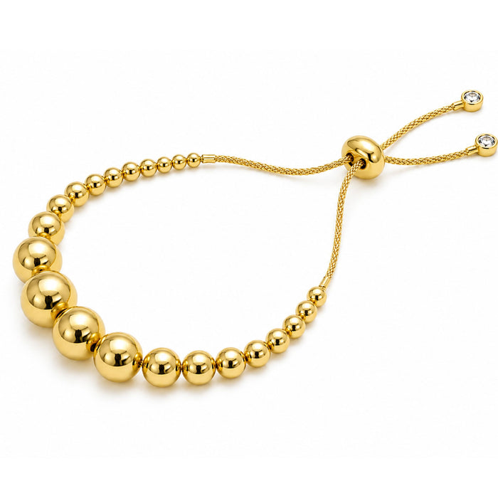 Graduated Beaded Slider Bracelet