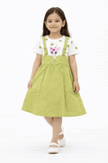 Green Labubu Blossom Dress - Nishat Creative Store