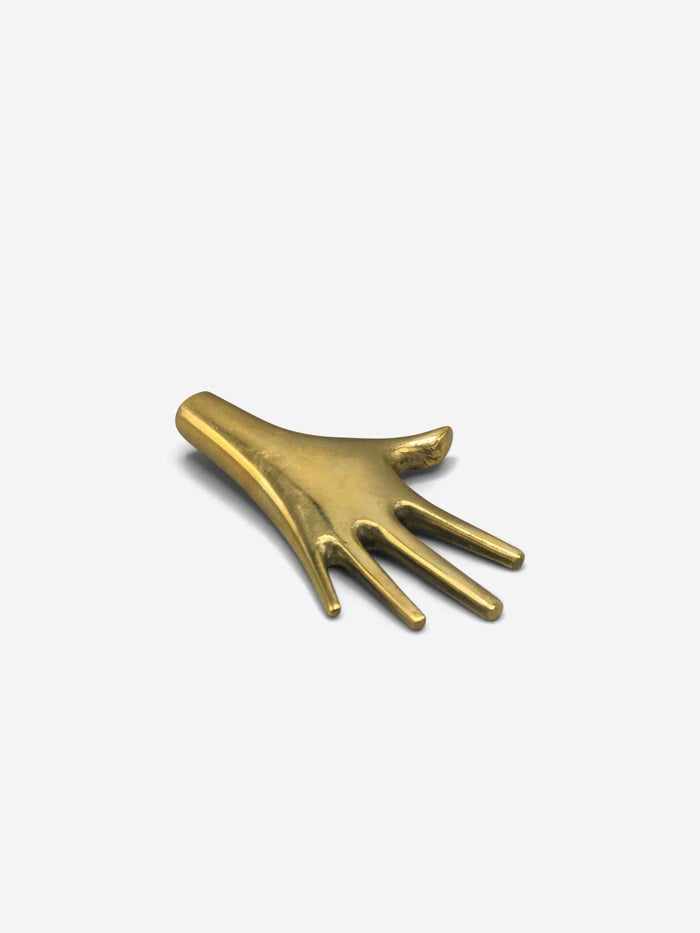 Carl Aubock Hand Paperweight in Brass by Carl Aubock Home Accessories New Misc. 3.5" L x 2.25" W x .5" H / Brass / Brass