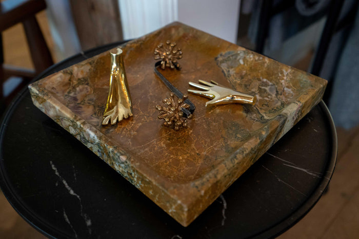 Hand Paperweight in Brass by Carl Aubock - MONC XIII