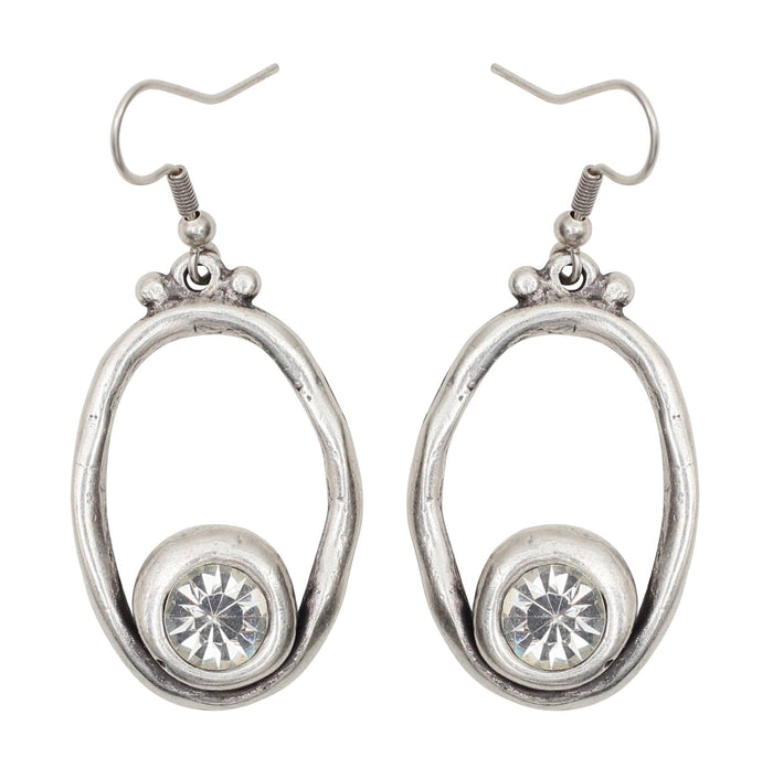 Handmade Chic Pewter Earrings - NE1511