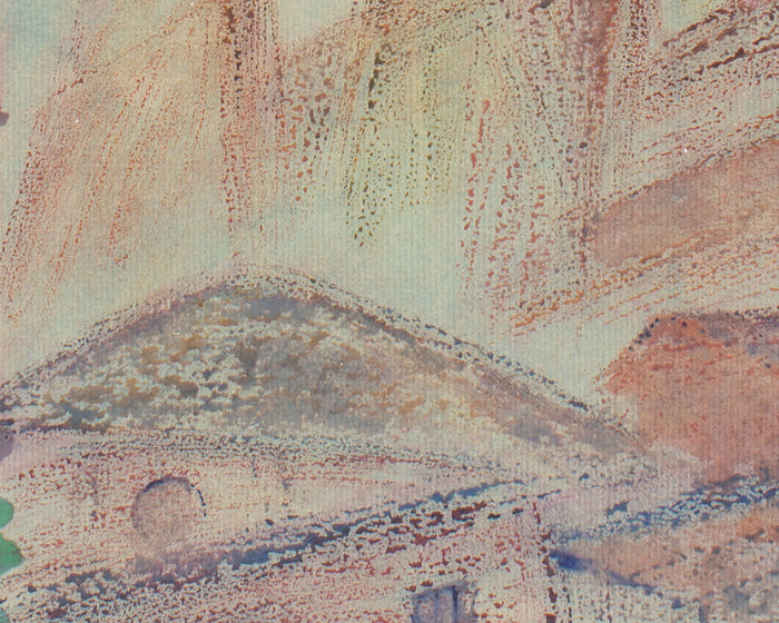 Harry Knox Smith 1933 Abstract Watercolor Painting