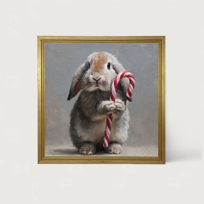 Holiday Bunny - Christmas - Framed Art