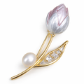 Colorful In Bloom Flower brooch by Private Label featuring multicolor flower design and intricate petal details.