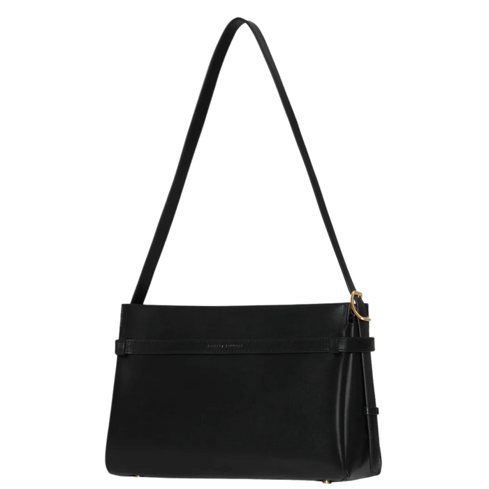 Rebecca Minkoff Insider small leather shoulder bag in a stylish design with adjustable strap and sleek hardware.