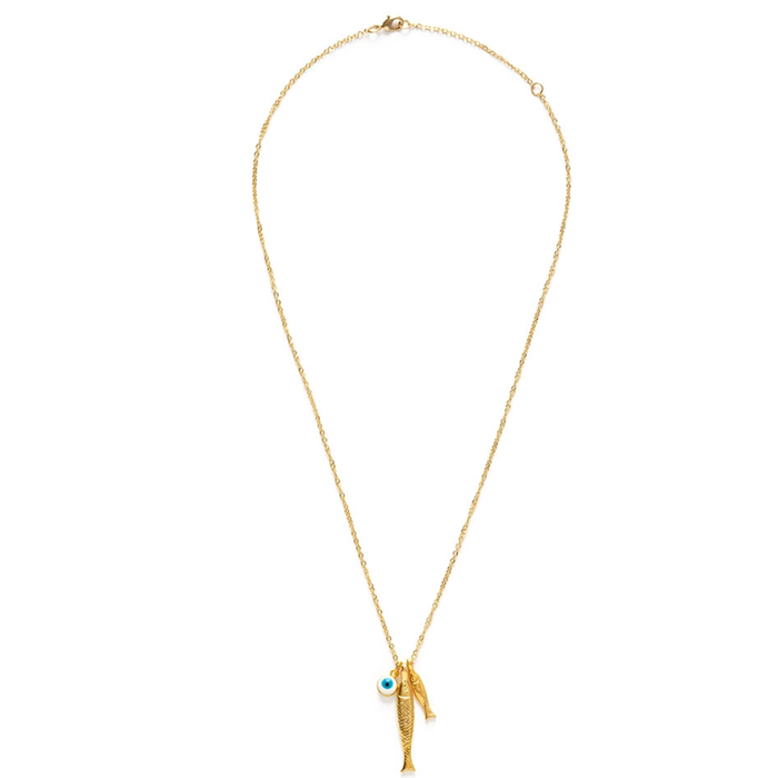 Ionian Fish Charm Necklace