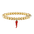 Italian red horn cornicello bracelet