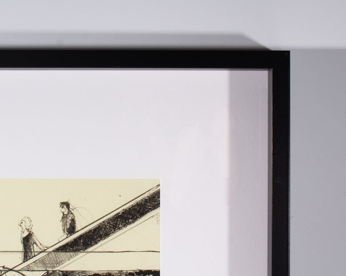 James G. Davis 1989 “Profiles” Lithograph Print