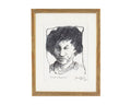 James L. Bruch 1968 “Once upon a, Mirror Mirror?” Charcoal Drawing