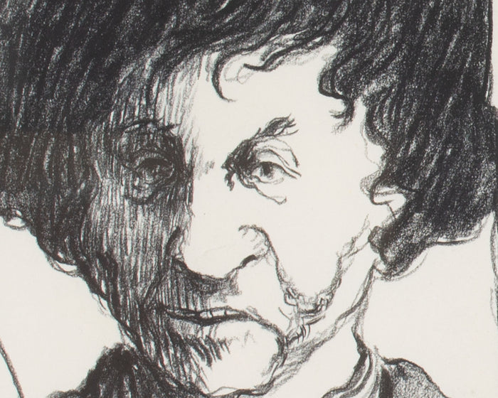 James L. Bruch 1968 “Once upon a, Mirror Mirror?” Charcoal Drawing