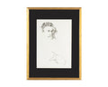 James L. Bruch Abstract Ink Portrait Drawing