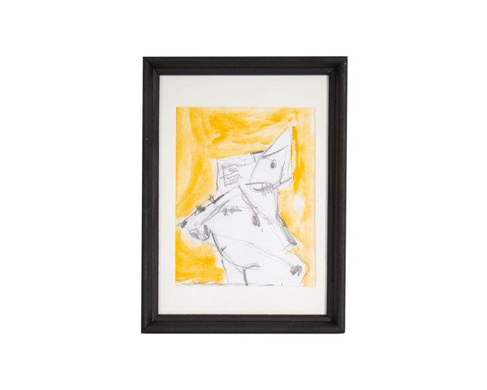 James L. Bruch Abstract Mixed Media Drawing