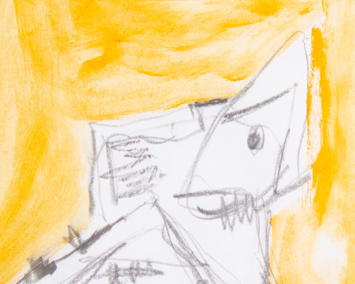 James L. Bruch Abstract Mixed Media Drawing