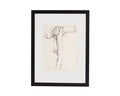 James L. Bruch Signed 1964 Ink Drawing of a Tree