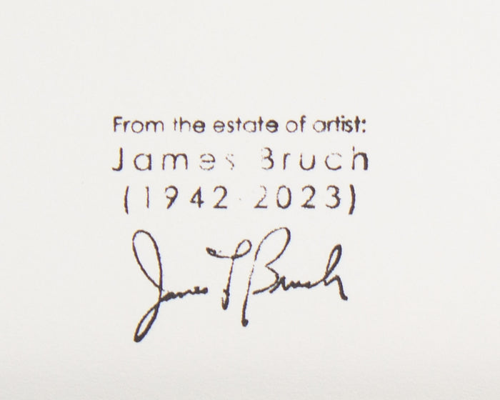 James L. Bruch Signed 1964 Ink Drawing of a Tree