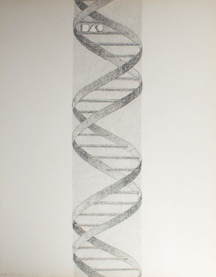 James Spencer Russell “Clyde Stairway 2” Graphite Drawing