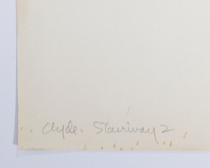 James Spencer Russell “Clyde Stairway 2” Graphite Drawing