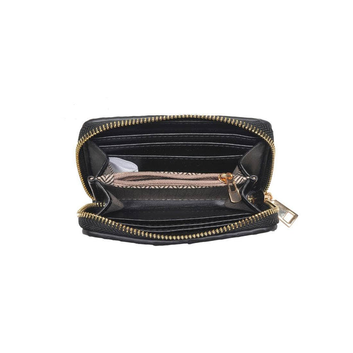 Urban Expressions Jocelyn Wallet with multiple card slots and zippered coin pocket, crafted in stylish leather.