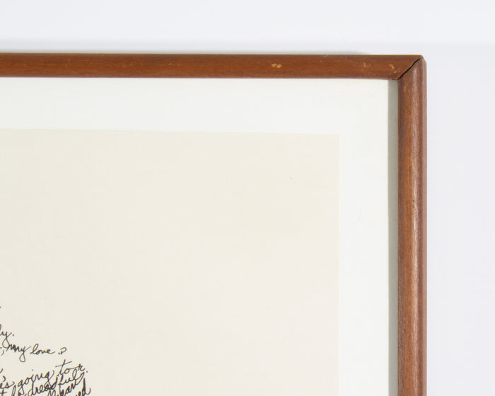 John Sokol 1977 “James Joyce as Ulysses” Word Portrait Serigraph Print